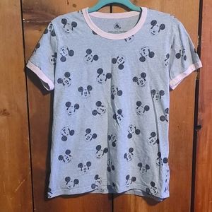 Disney brand gray Mickey Mouse tee nwot